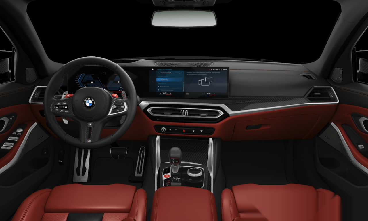 Interior of BMW M3 Competition M xDrive (G80), VIN WBS41AY0X0FS55818
