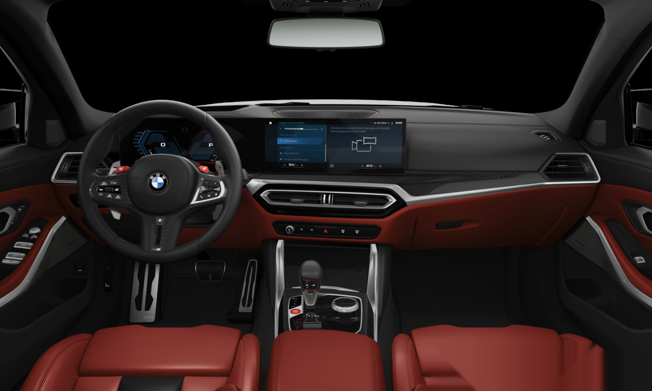 Interior of 2022 BMW M3 Competition M xDrive (G80), VIN WBS42AY010FN71721