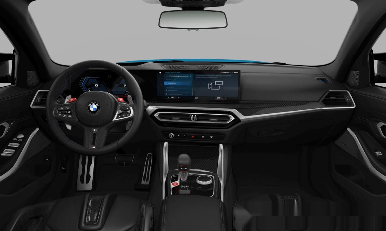 Interior of 2023 BMW M3 Competition M xDrive (Sedan (4 Doors)), VIN WBS42AY020FS45314