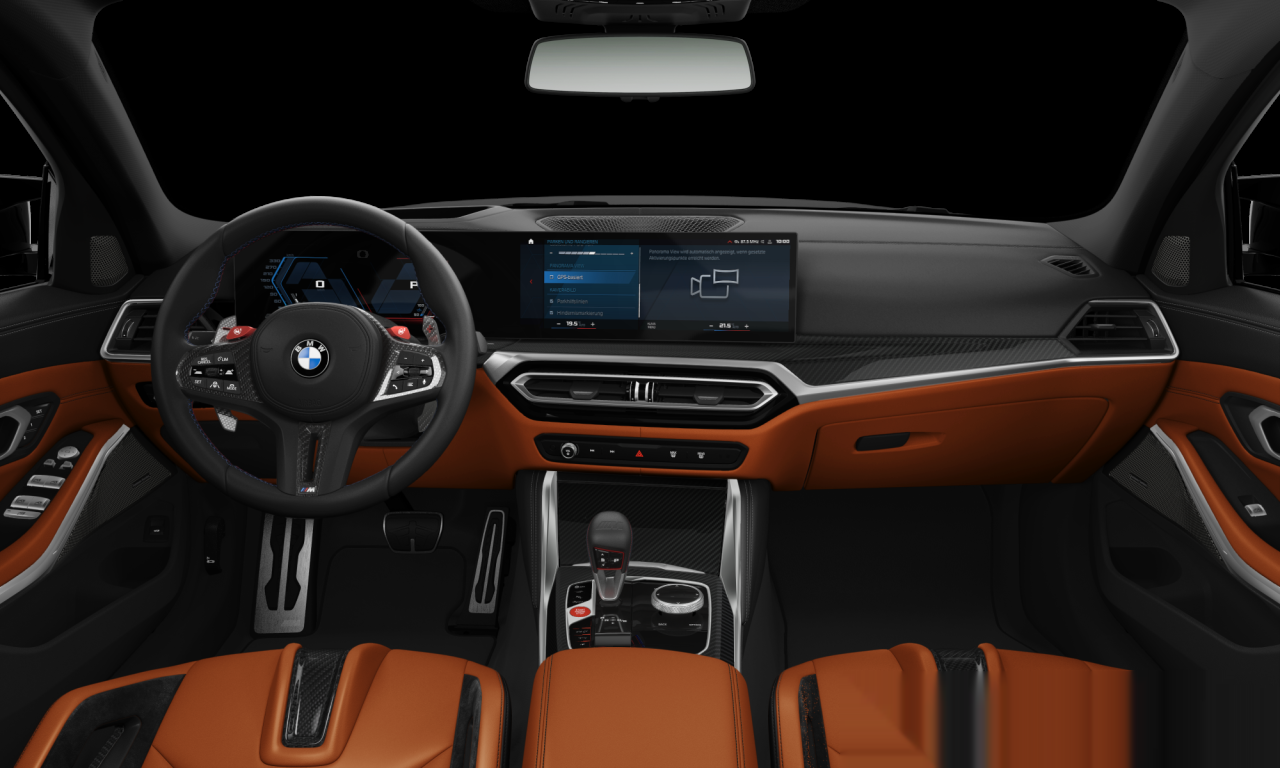Interior of 2022 BMW M3 Competition M xDrive (G80), VIN WBS42AY030FP22395