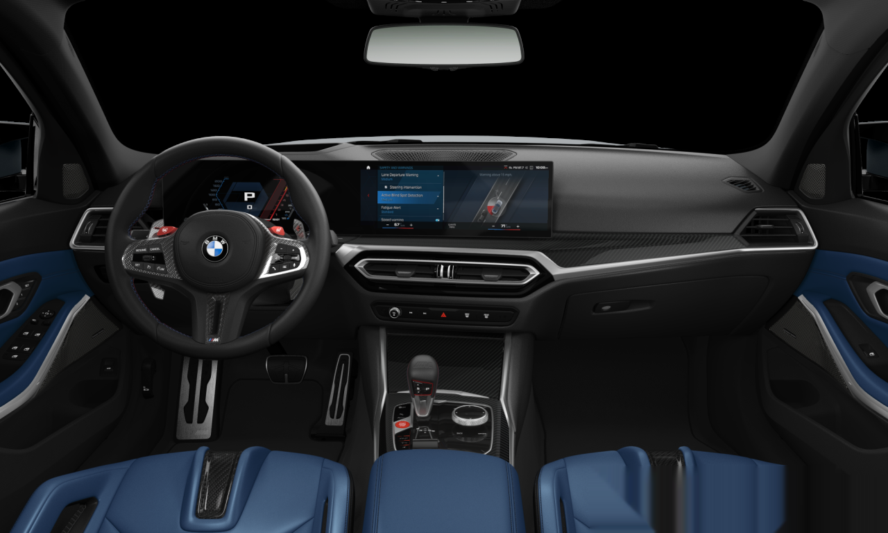 Interior of BMW M3 Competition M xDrive (G80), VIN WBS43AY07NFM49899