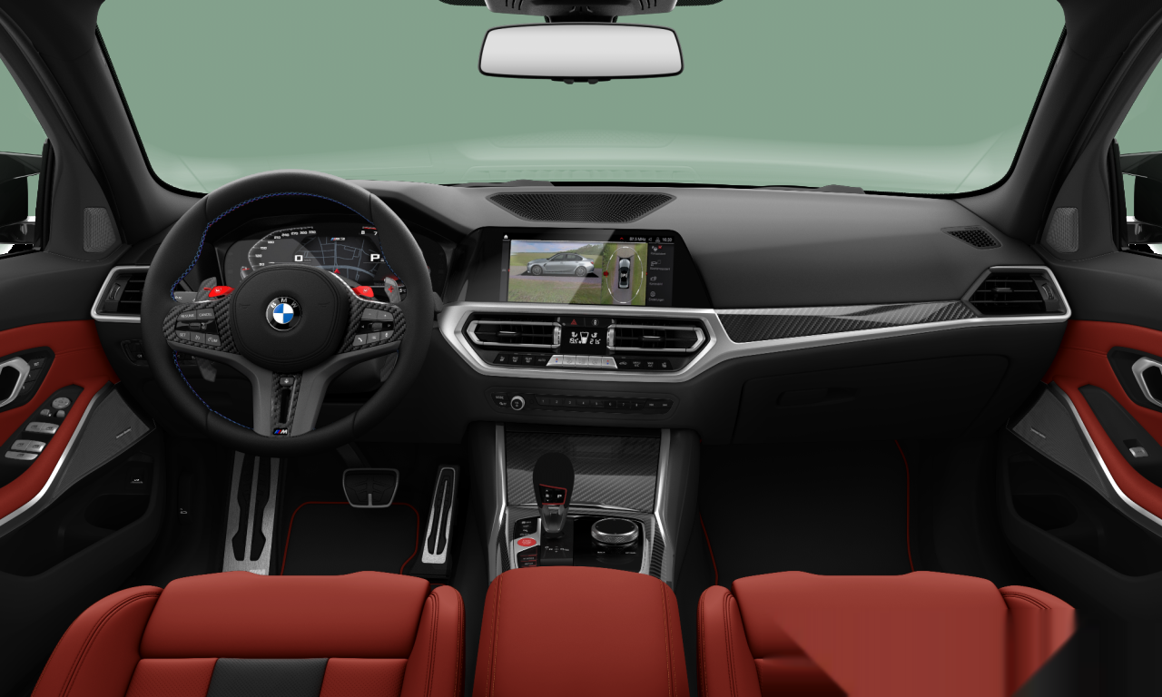 Interior of BMW M3 Competition M xDrive (G80), VIN WBS43AY07NFN14069