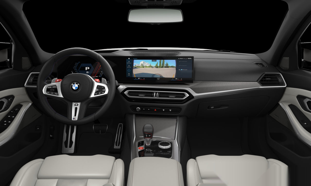 Interior of 2023 BMW M3 Competition M xDrive (G80), VIN WBS43AY09RFS20999