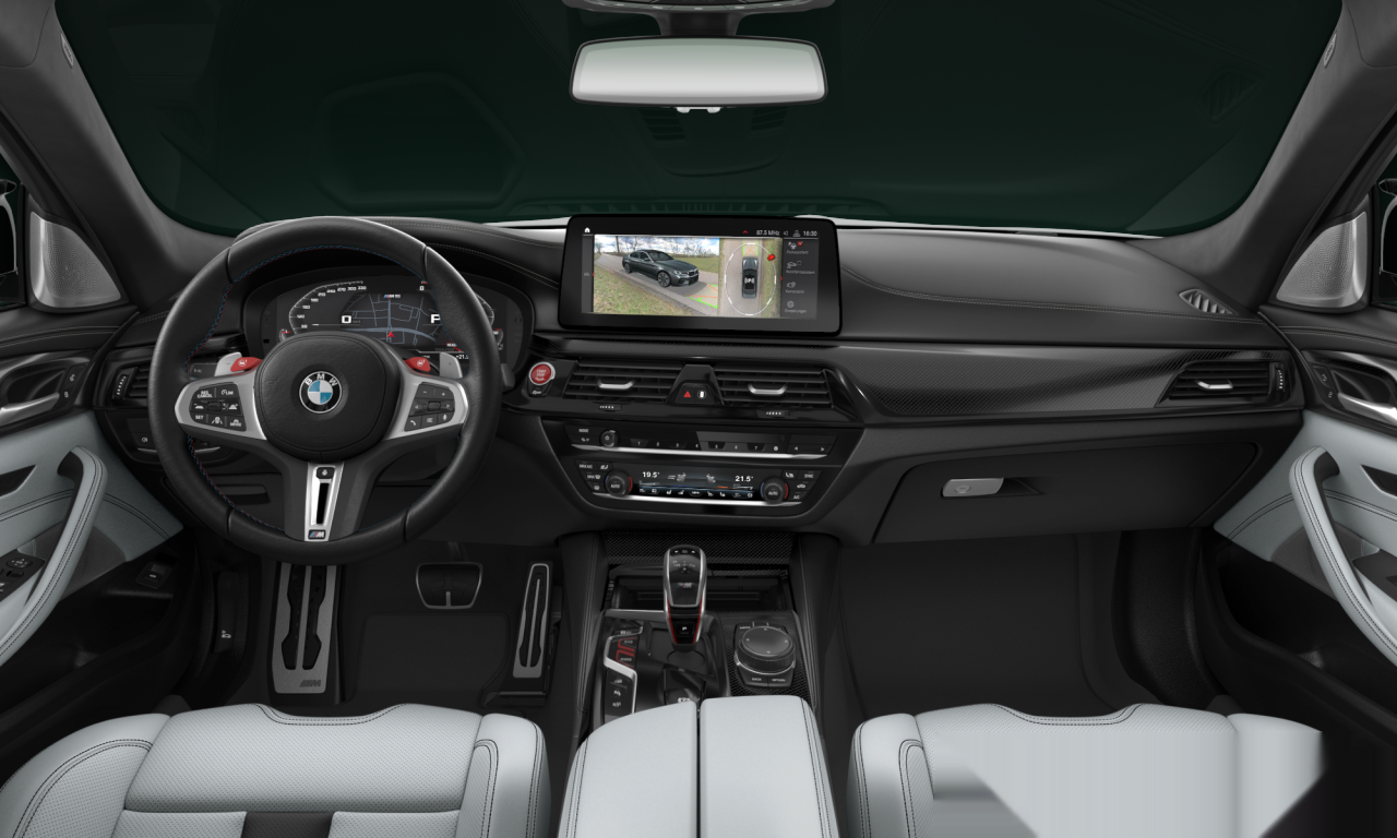 Interior of BMW M5 (F90 (MUE)), VIN WBS81CH0XPCM84234