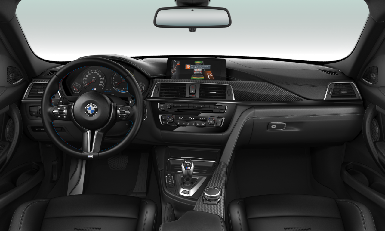 Interior of 2015 BMW M3 (F80 (MUE)), VIN WBS8M92040P972693