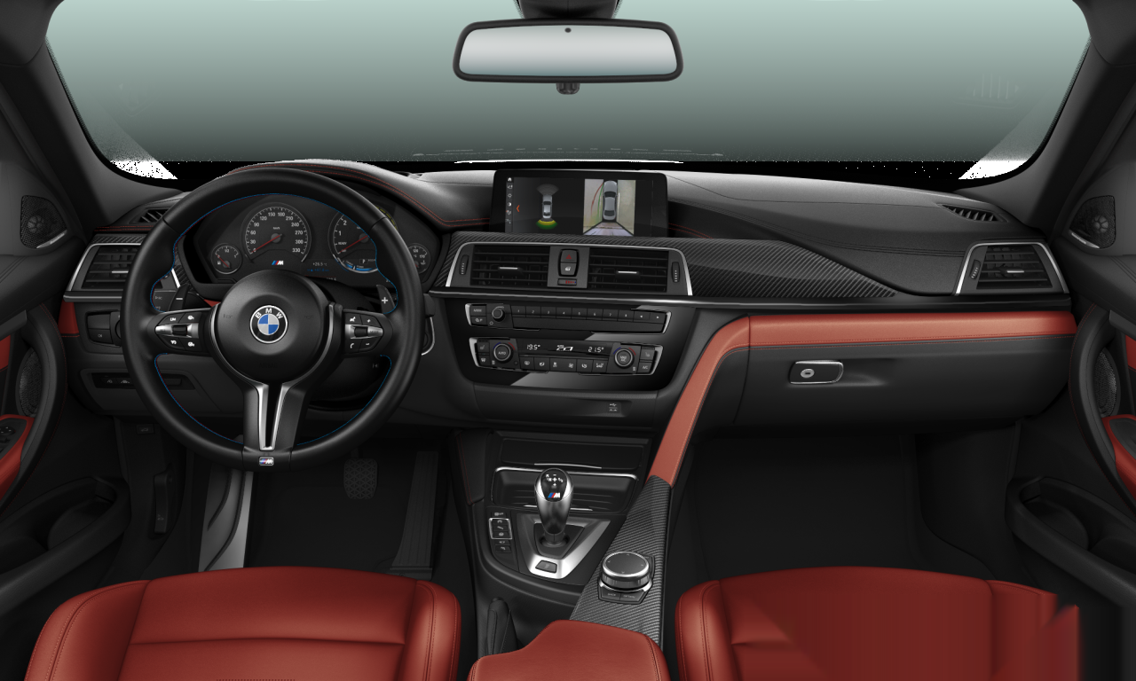 Interior of 2018 BMW M3 (F80 (MUE)), VIN WBS8M920705L68020