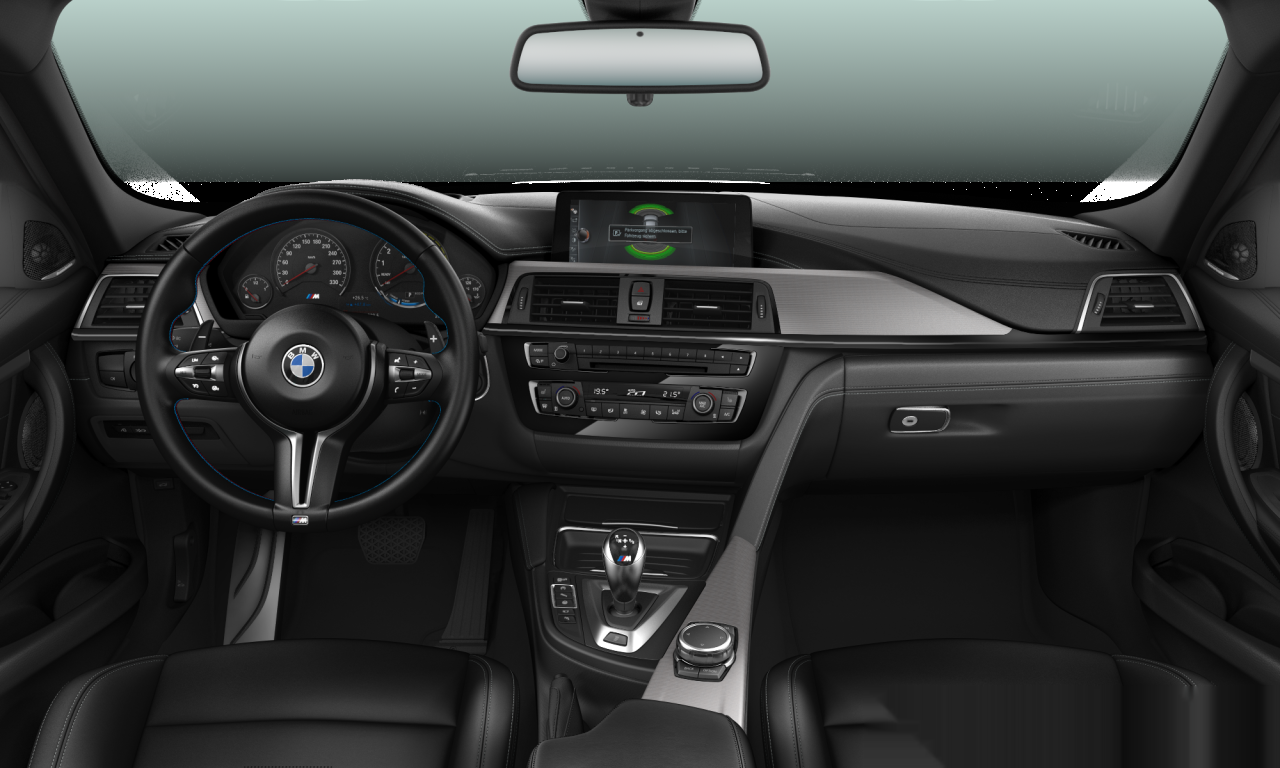 Interior of 2016 BMW M3 (F80 (MUE)), VIN WBS8M920X05G47481