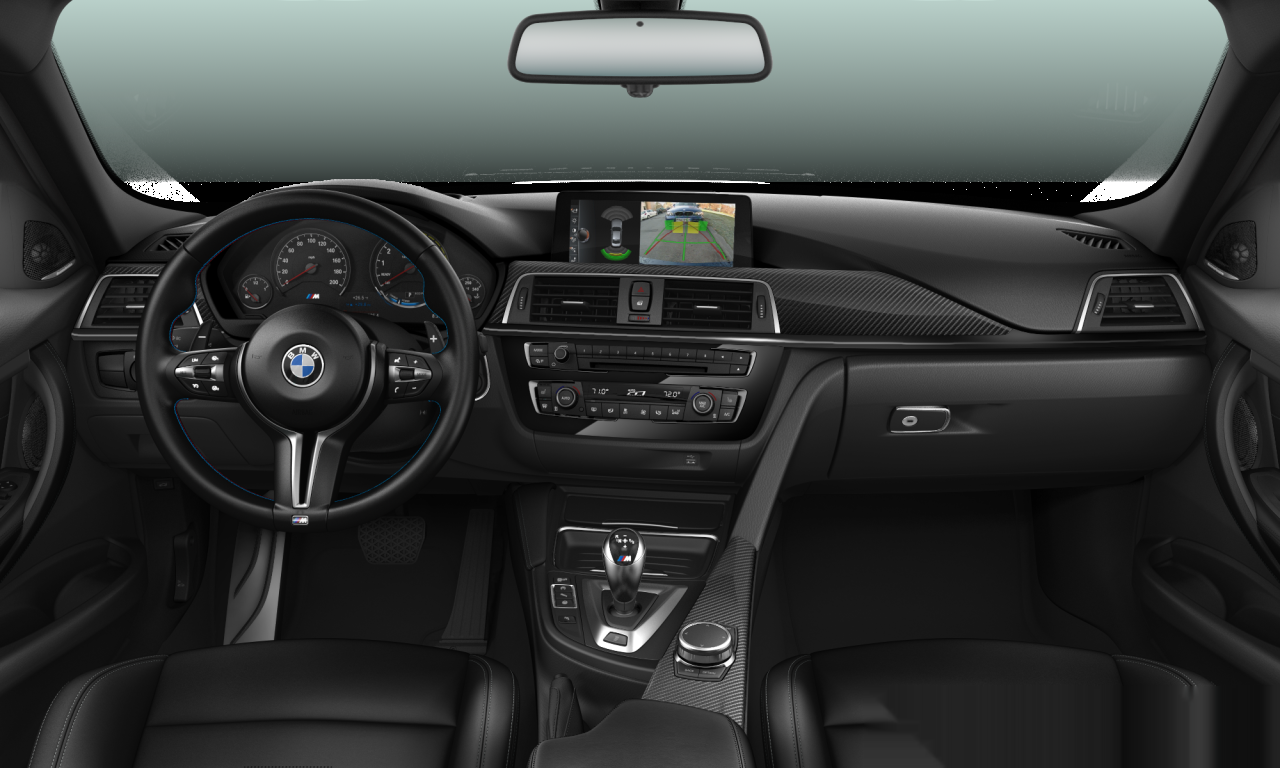 Interior of 2016 BMW M3 (F80 (MUE)), VIN WBS8M9C34H5G85065