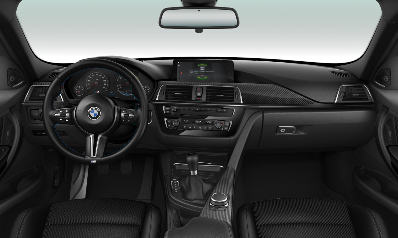 Interior of 2018 BMW M3 (F80 (MUE)), VIN WBS8M9C59J5J79428