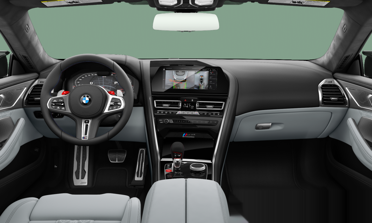 Interior of 2019 BMW M8 (F92), VIN WBSAE0C06LCD68201