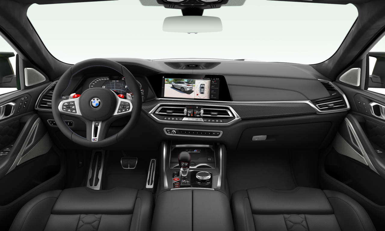 Interior of BMW X6 M (F96), VIN WBSCY010X09R09808
