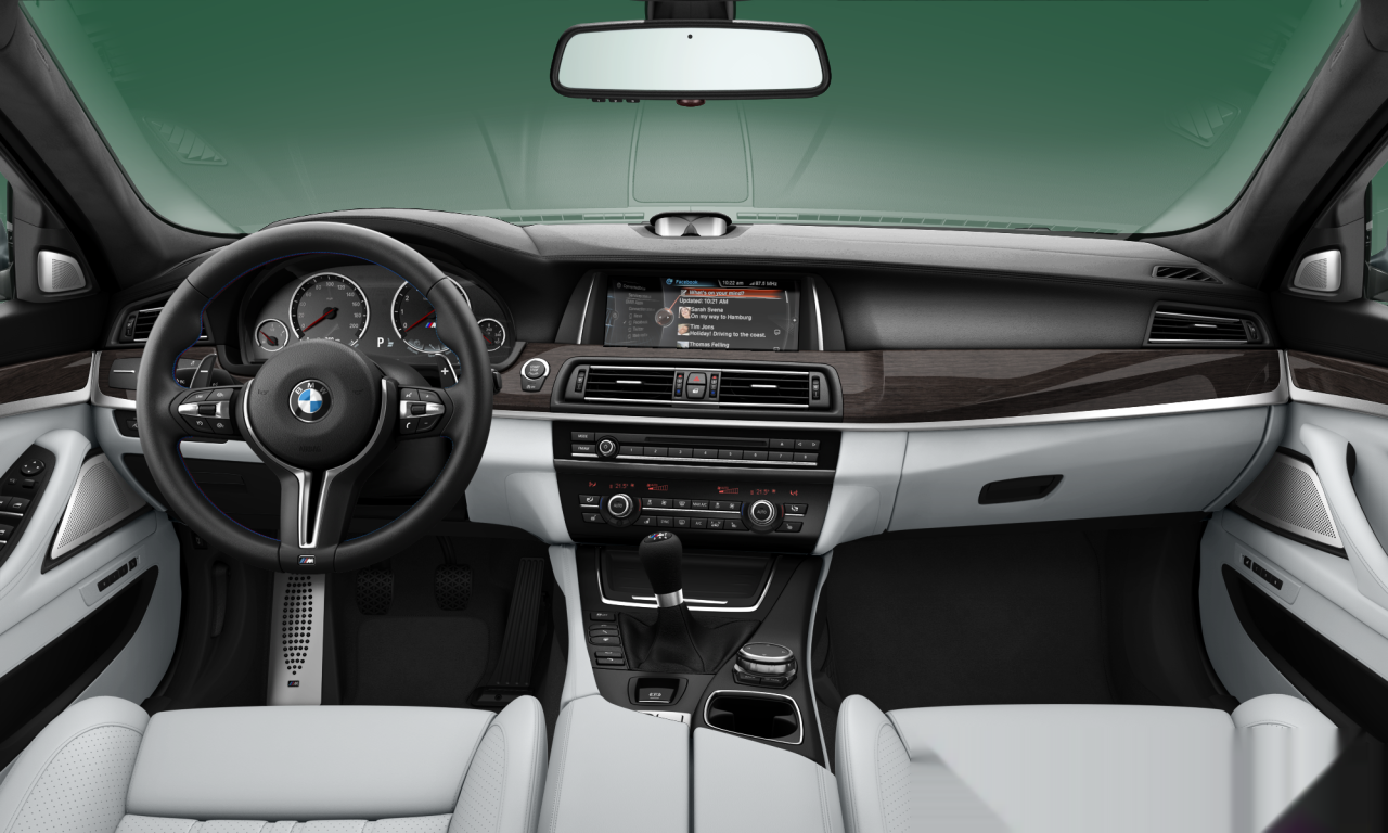 Interior of BMW M5 (F10 (M5)), VIN WBSFV9C59DD097021