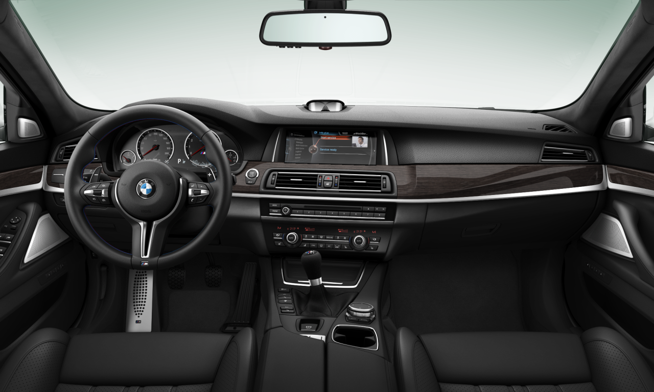 Interior of BMW M5 (F10 (M5)), VIN WBSFV9C59ED593809