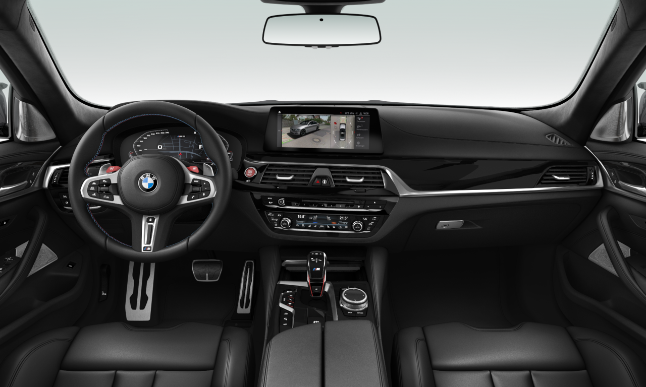 Interior of 2019 BMW M5 (F90), VIN WBSJF01090BS92956