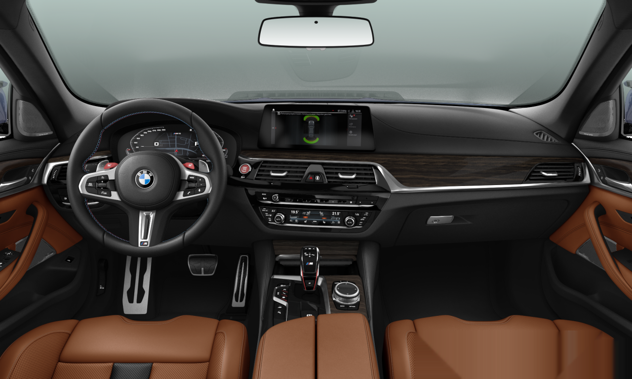 Interior of BMW M5 (F90), VIN WBSJF010X0BS93002