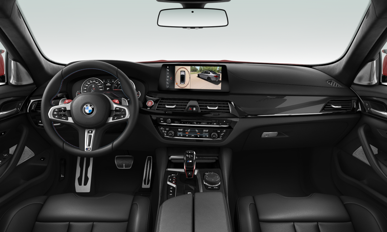 Interior of BMW M5 (F90), VIN WBSJF0C55KB448096