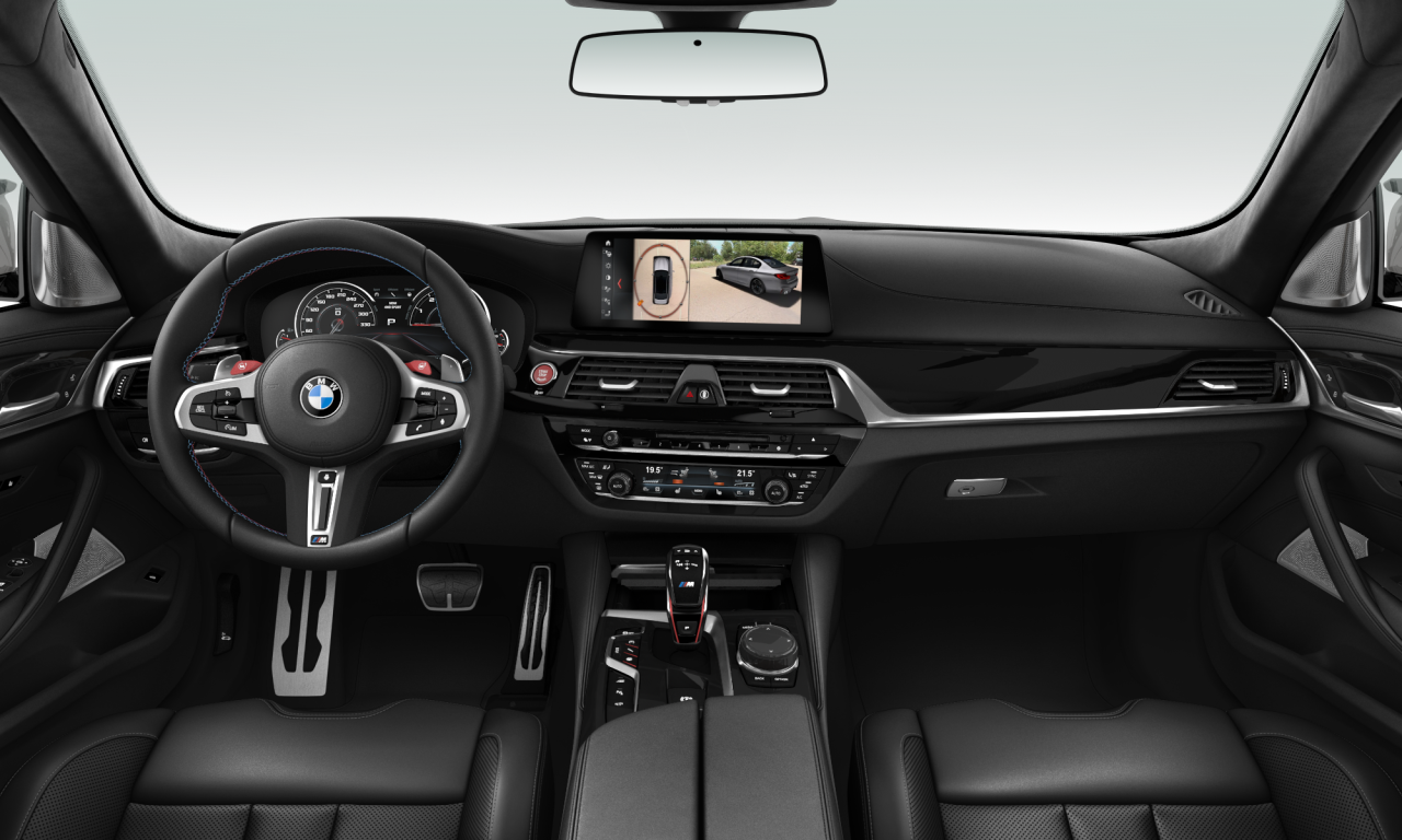 Interior of BMW M5 (F90), VIN WBSJF0C59KB447100