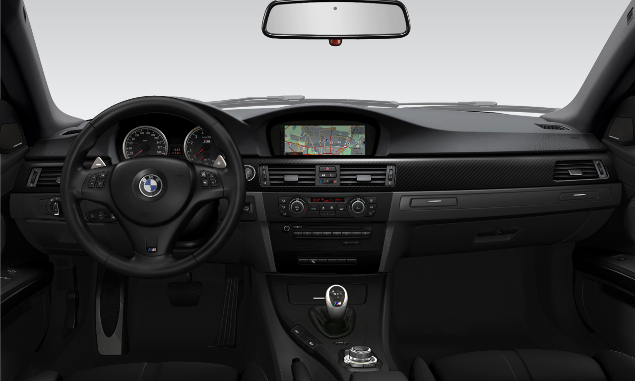 Interior of BMW M3 (E92 (M3)), VIN WBSKG92090J530752