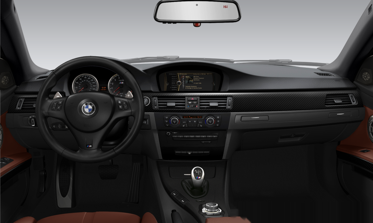 Interior of BMW M3 (E92 (M3)), VIN WBSKG9C50CE798595