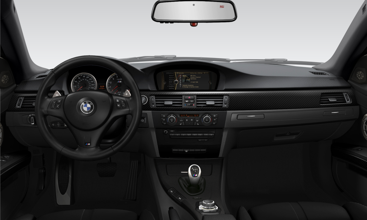 Interior of BMW M3 (E92 (M3)), VIN WBSKG9C59CE797686
