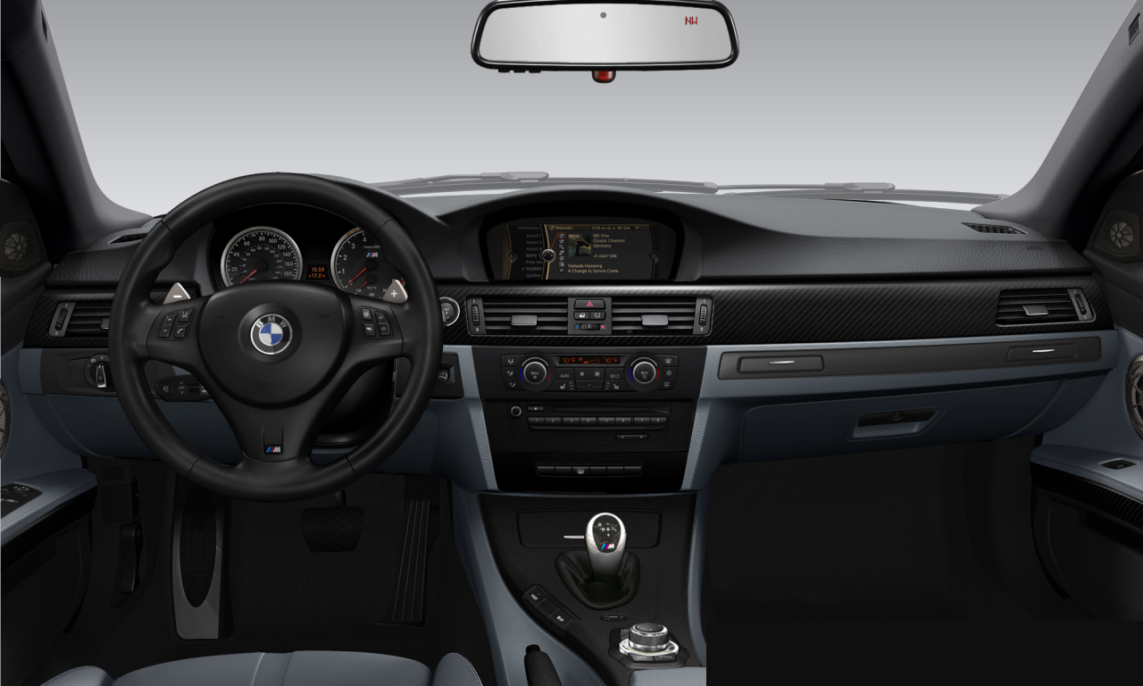 Interior of BMW M3 (E92 (M3)), VIN WBSKG9C59DJ594208
