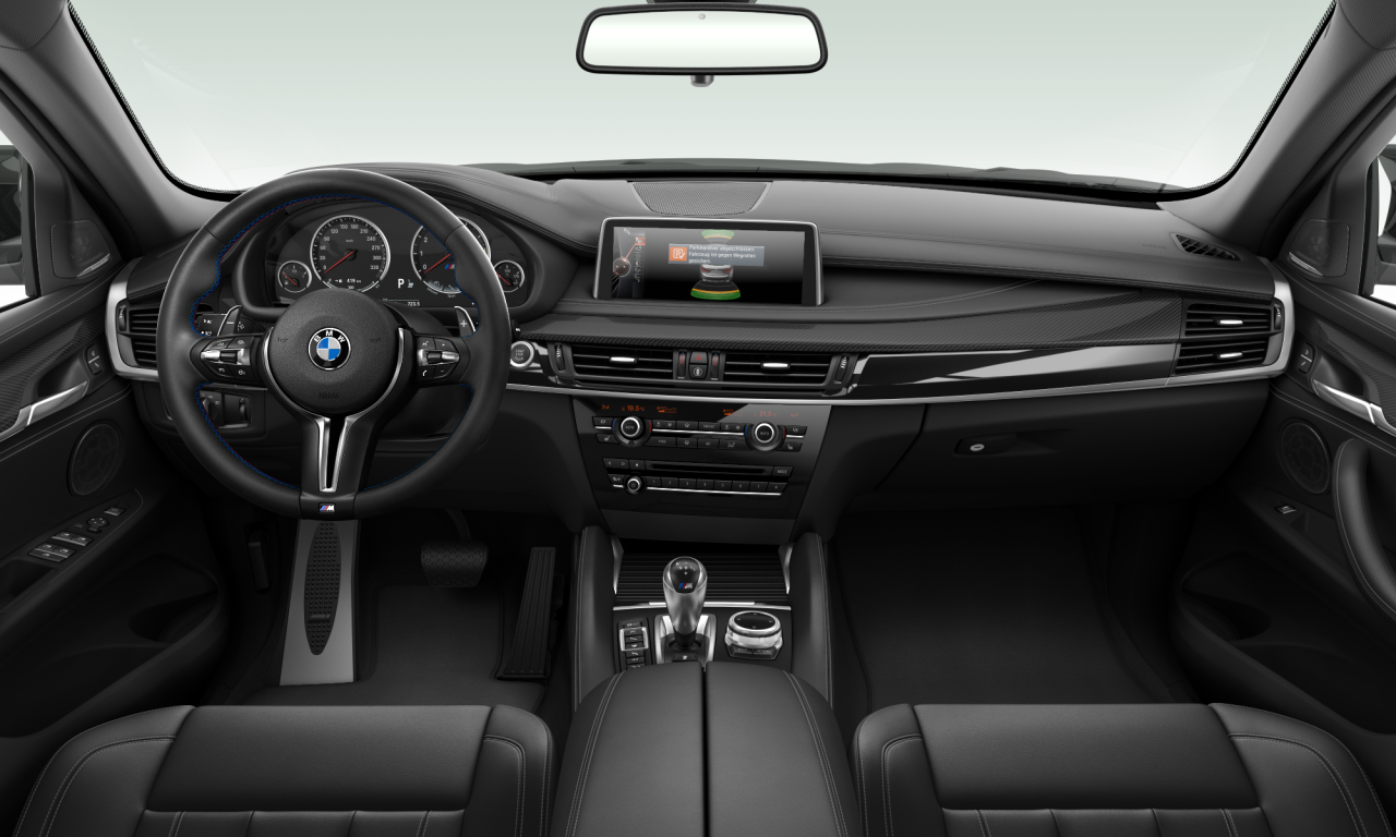 Interior of BMW X6 M (F86), VIN WBSKW820X00G94100