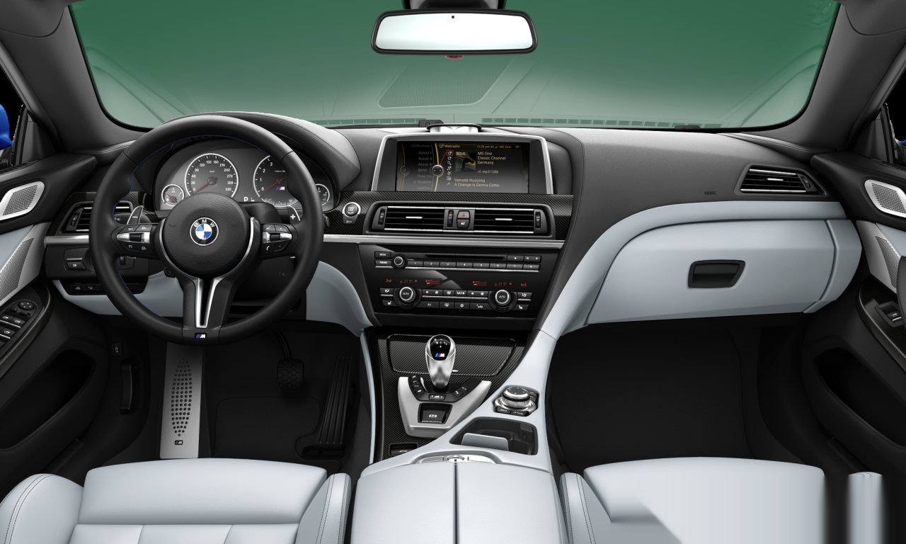Interior of 2012 BMW M6 (F12 (M6)), VIN WBSLZ91010C984966