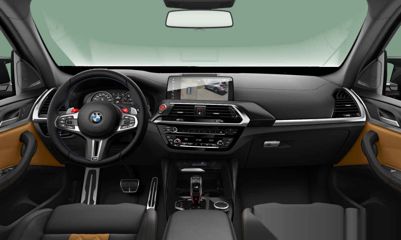 Interior of 2019 BMW X3 M (F97), VIN WBSTS02060LA57138