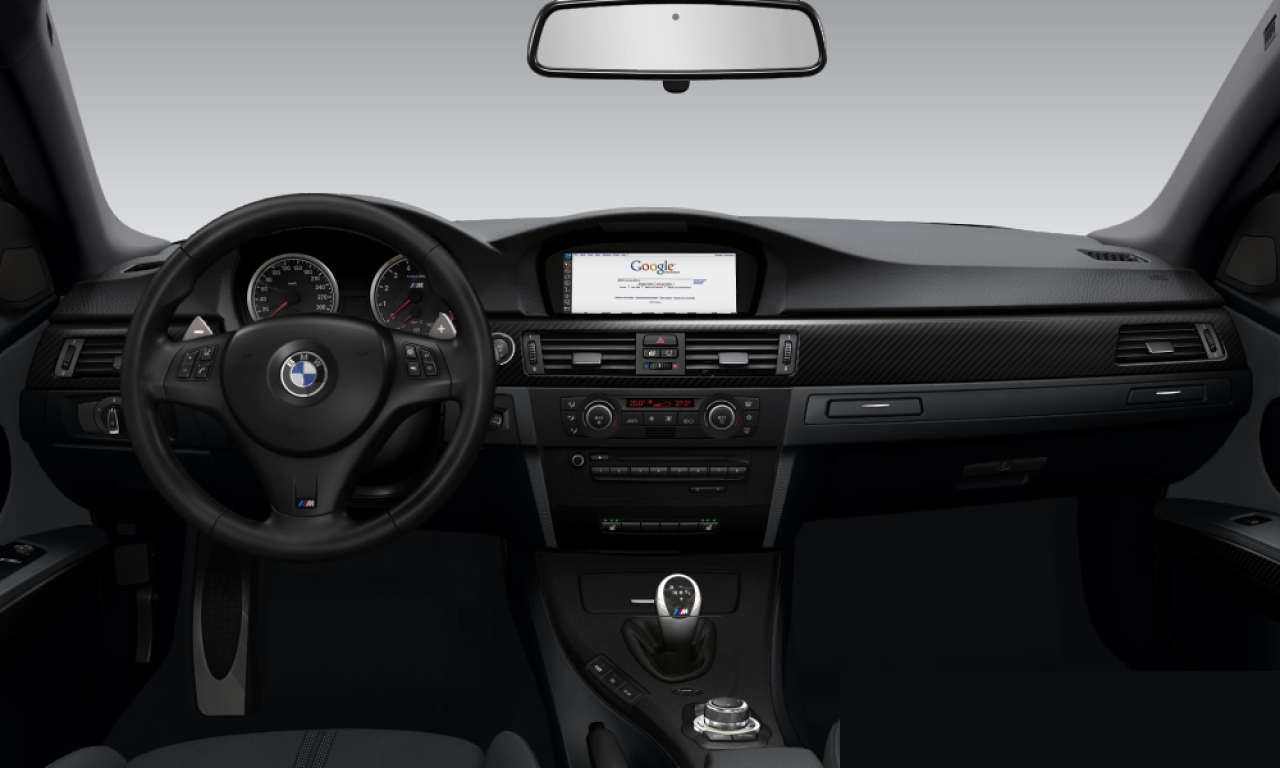 Interior of BMW M3 (E92 (M3)), VIN WBSWD910X0P303871
