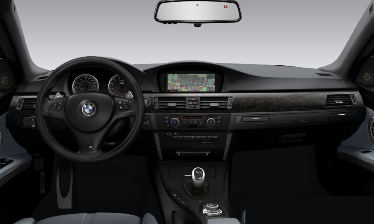 Interior of BMW M3 (E92 (M3)), VIN WBSWD93549PY43514