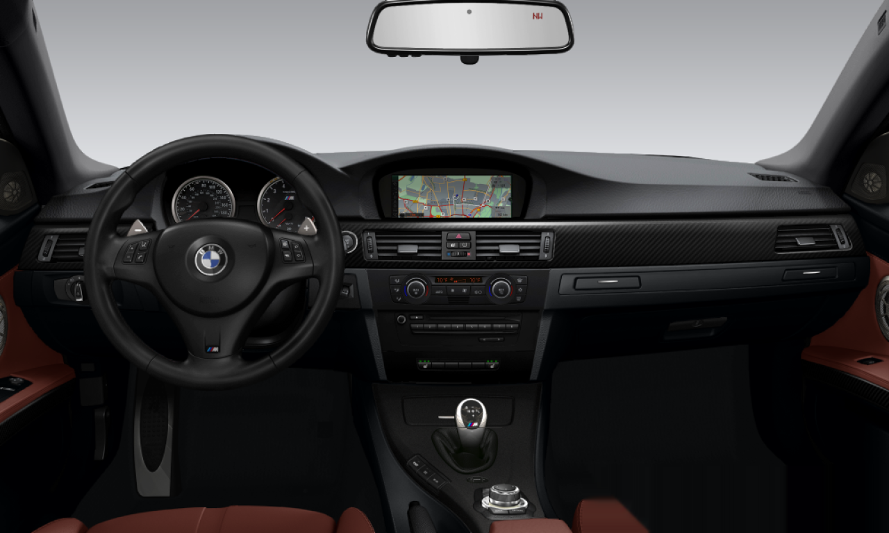 Interior of 2008 BMW M3 (E92 (M3)), VIN WBSWD93599PY43346