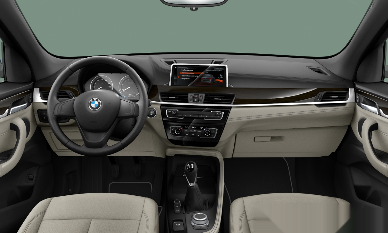 Interior of BMW X1 xDrive28i (F48 (MUE)), VIN WBXJG9C03M5S52630