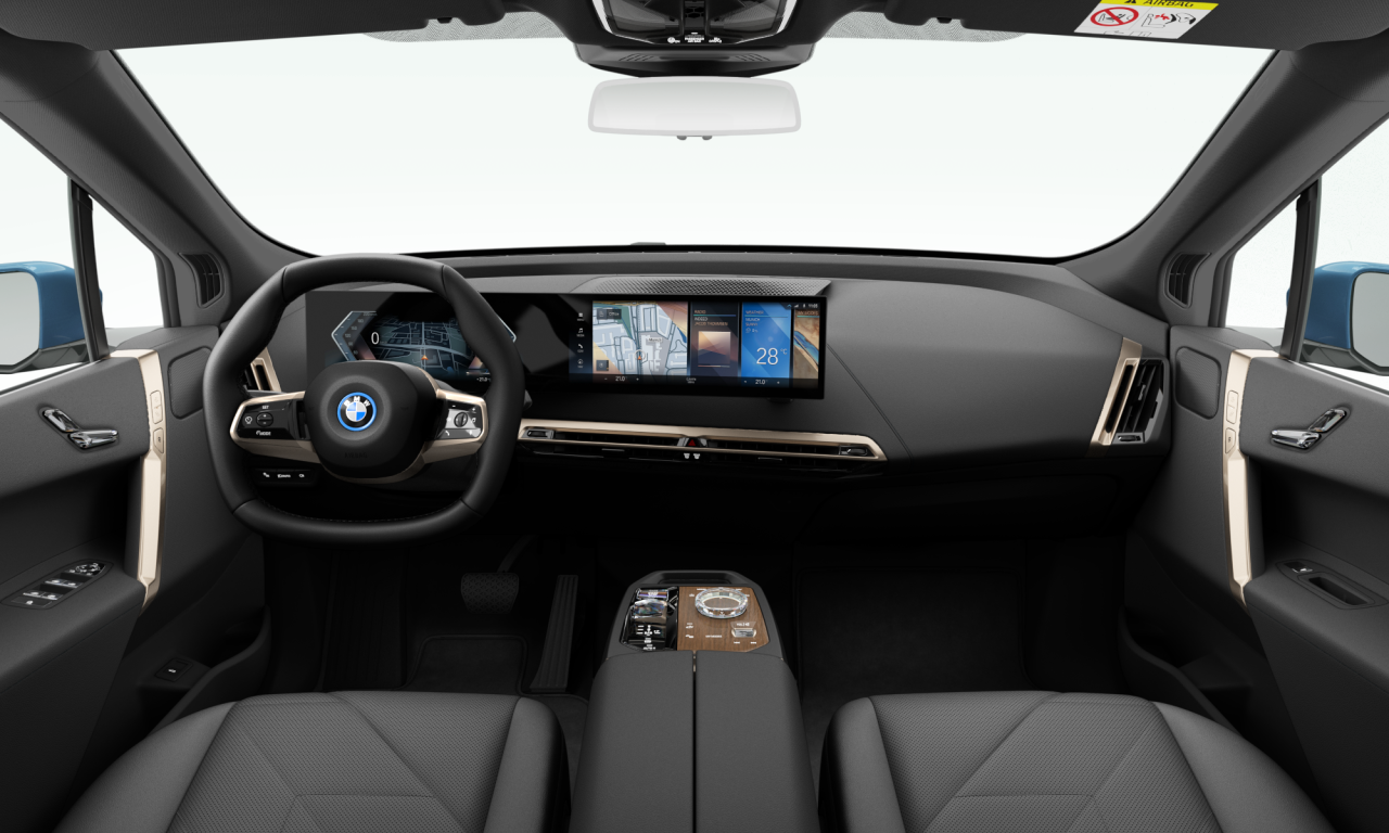 Interior of BMW iX xDrive40 (I20), VIN WBY11CF07PCM11963