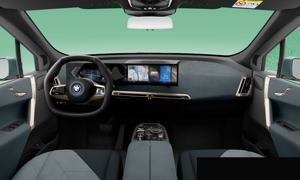 Interior of BMW iX xDrive40 (I20), VIN WBY11CF0X0CK29499