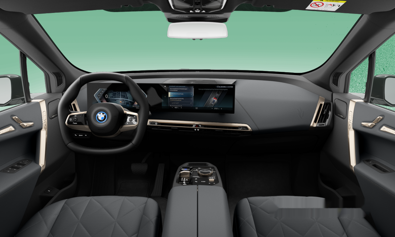 Interior of BMW iX xDrive40 (I20), VIN WBY12CF080CN49871