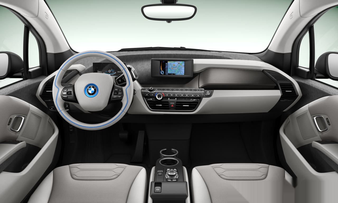 Interior of BMW i3 REX (I01), VIN WBY1Z4C57GV505750
