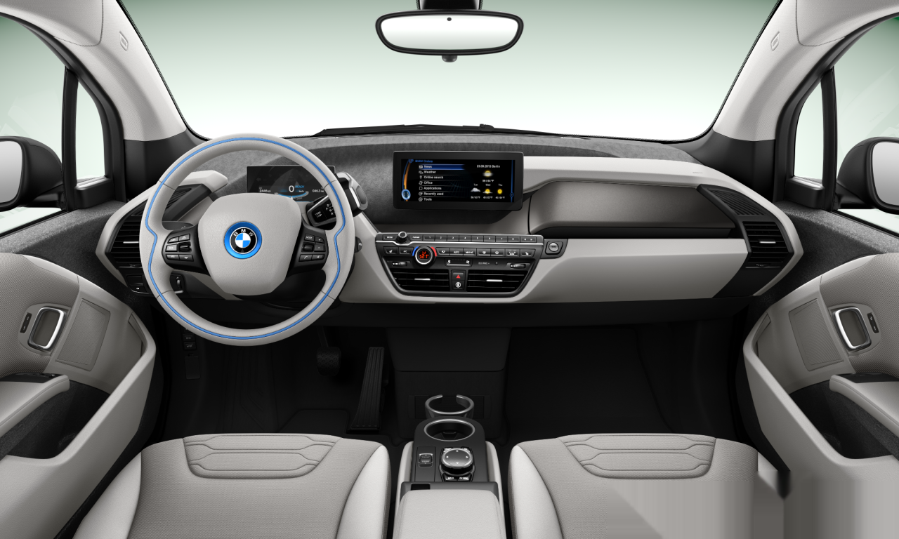 Interior of BMW i3 REX (I01), VIN WBY1Z4C57GV506722
