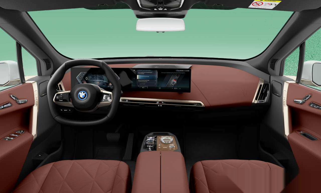 Interior of BMW iX xDrive50 (I20), VIN WBY21CF090CJ62513