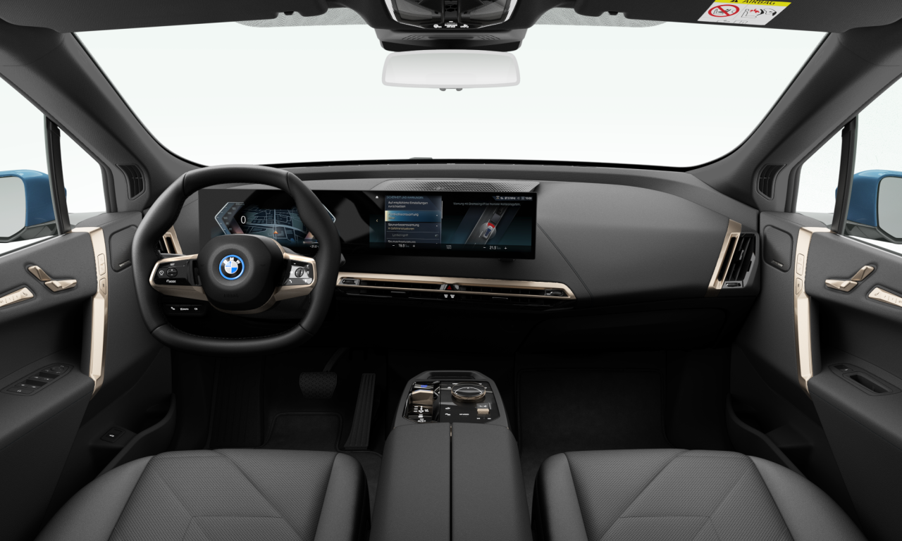 Interior of BMW iX xDrive50 (I20), VIN WBY22CF070CM20640