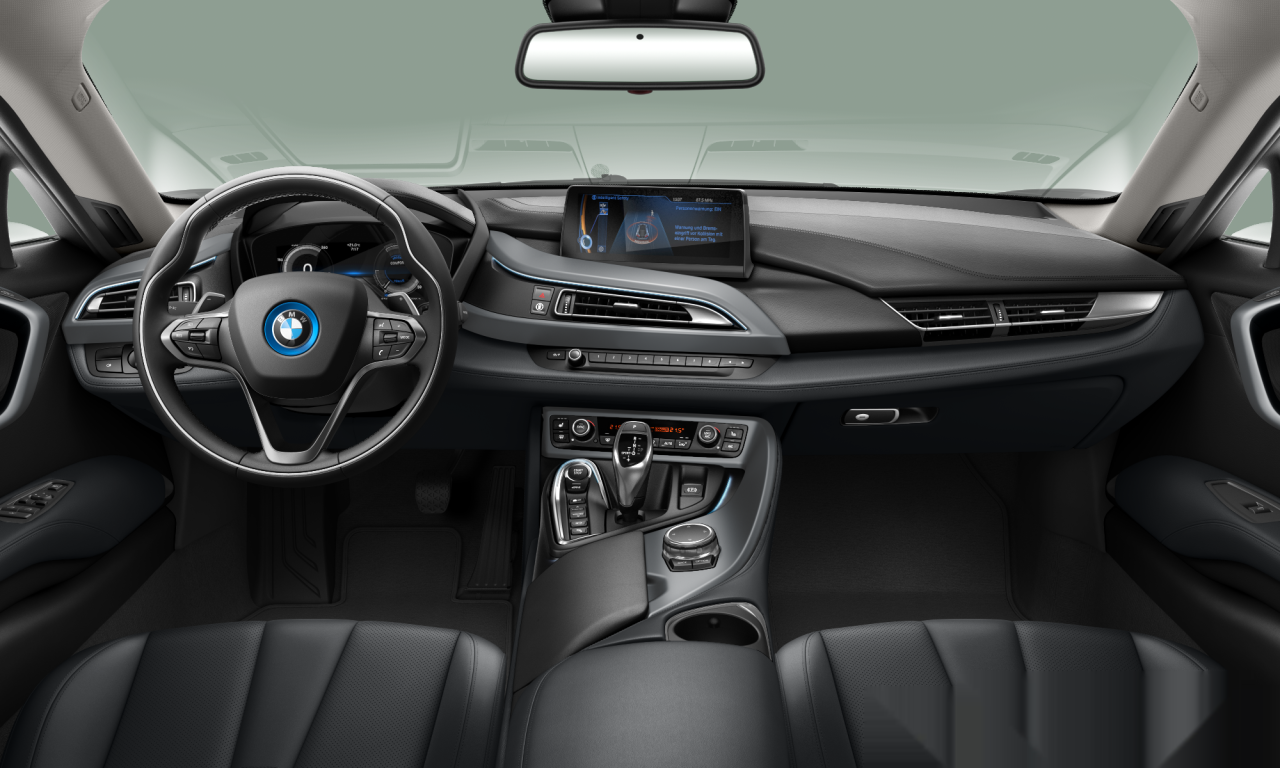 Interior of 2017 BMW i8 (I12), VIN WBY2Z21080V349806