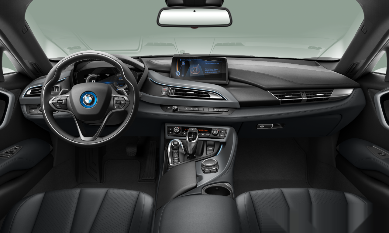 Interior of BMW i8 (I12), VIN WBY2Z22090V396843