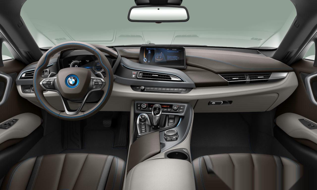 Interior of BMW i8 (I12), VIN WBY2Z22090VX65572