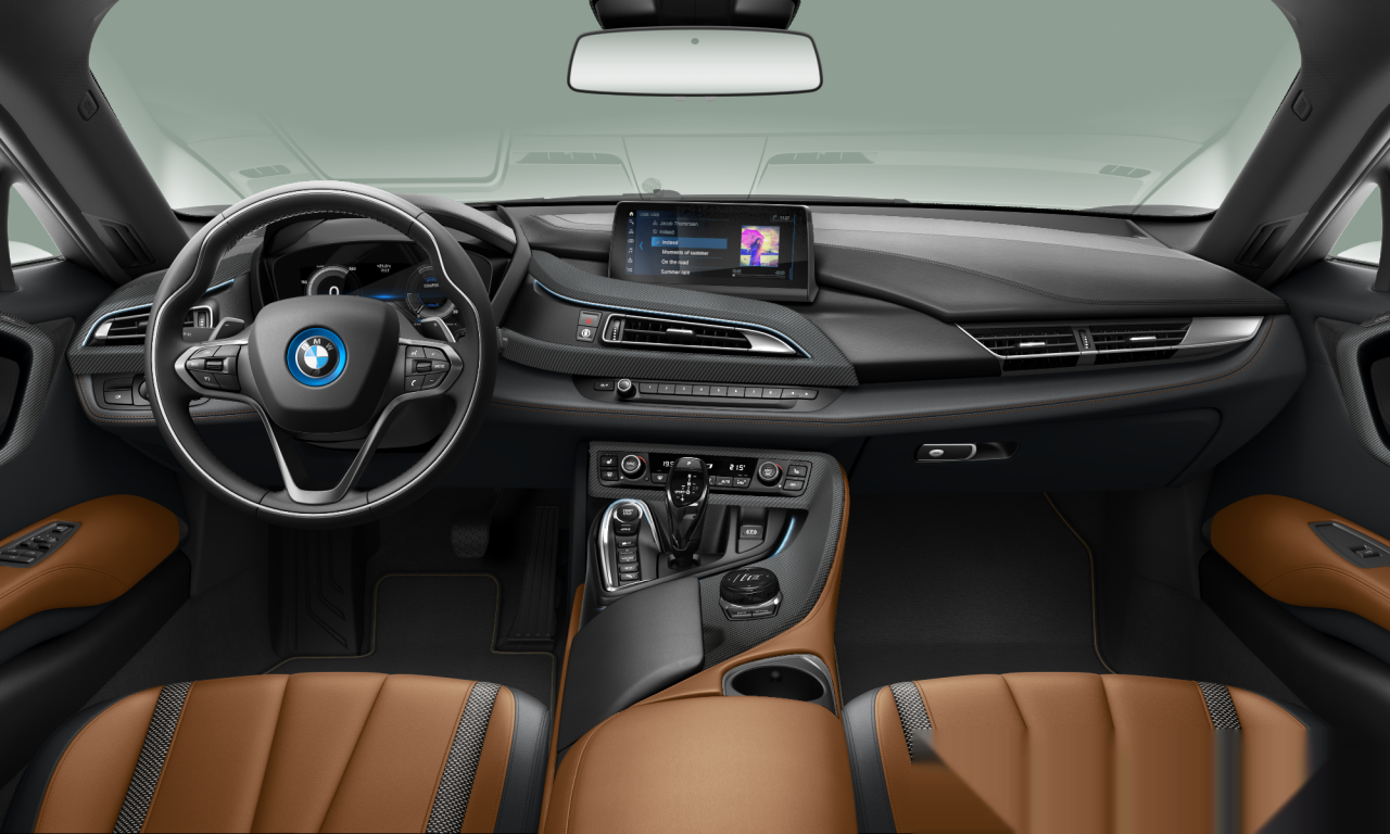 Interior of BMW i8 (I12 (MUE)), VIN WBY2Z41050VB81394