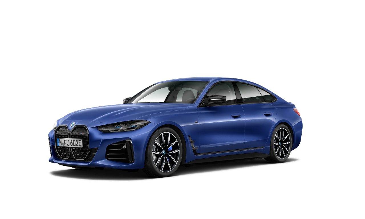 Exterior of 2022 BMW i4 M50 (G26), VIN WBY31AW050FM56157