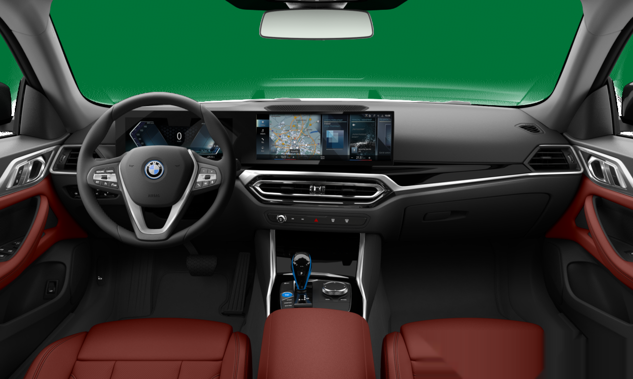 Interior of BMW i4 eDrive35 (G26), VIN WBY43AW00PFP47321