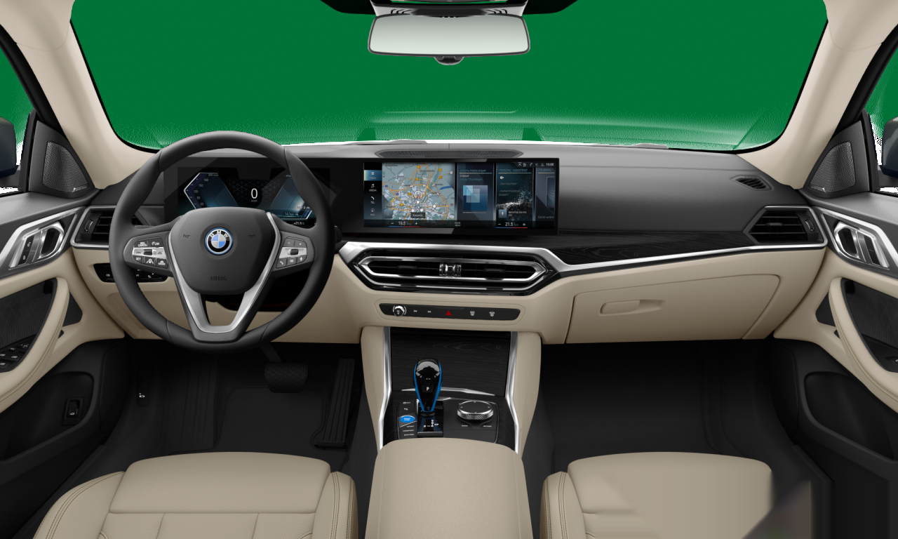 Interior of BMW i4 eDrive40 (G26), VIN WBY71AW08NFM98525