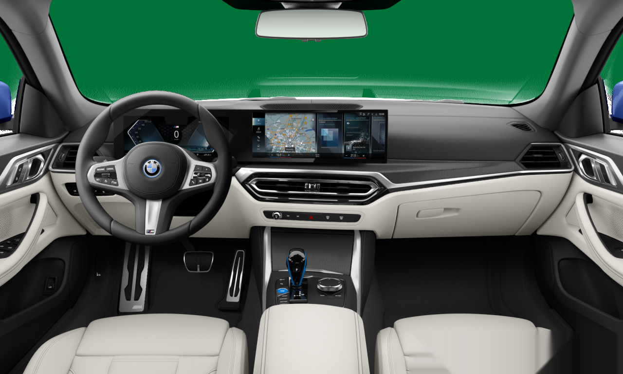 Interior of BMW i4 eDrive40 (G26), VIN WBY72AW0X0FN87907