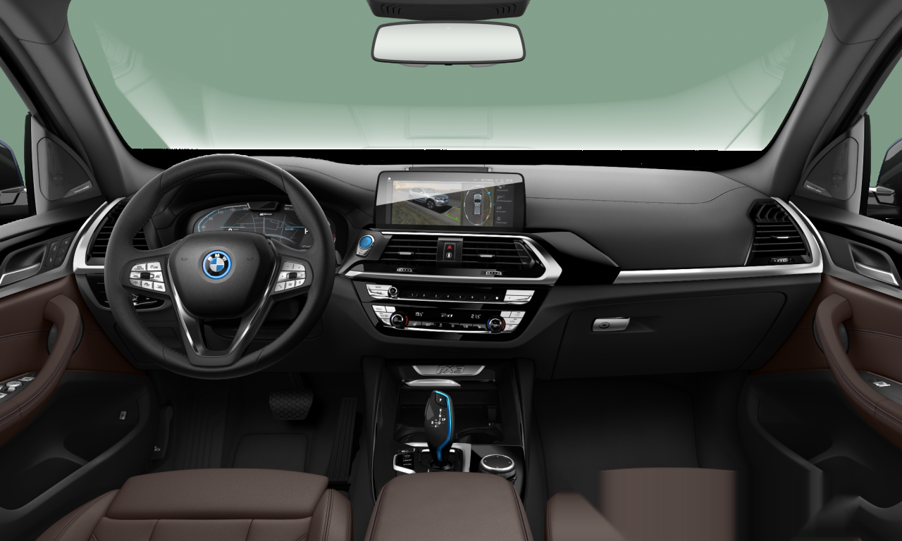 Interior of 2021 BMW iX3 (G08), VIN WBY7X410X0S044414