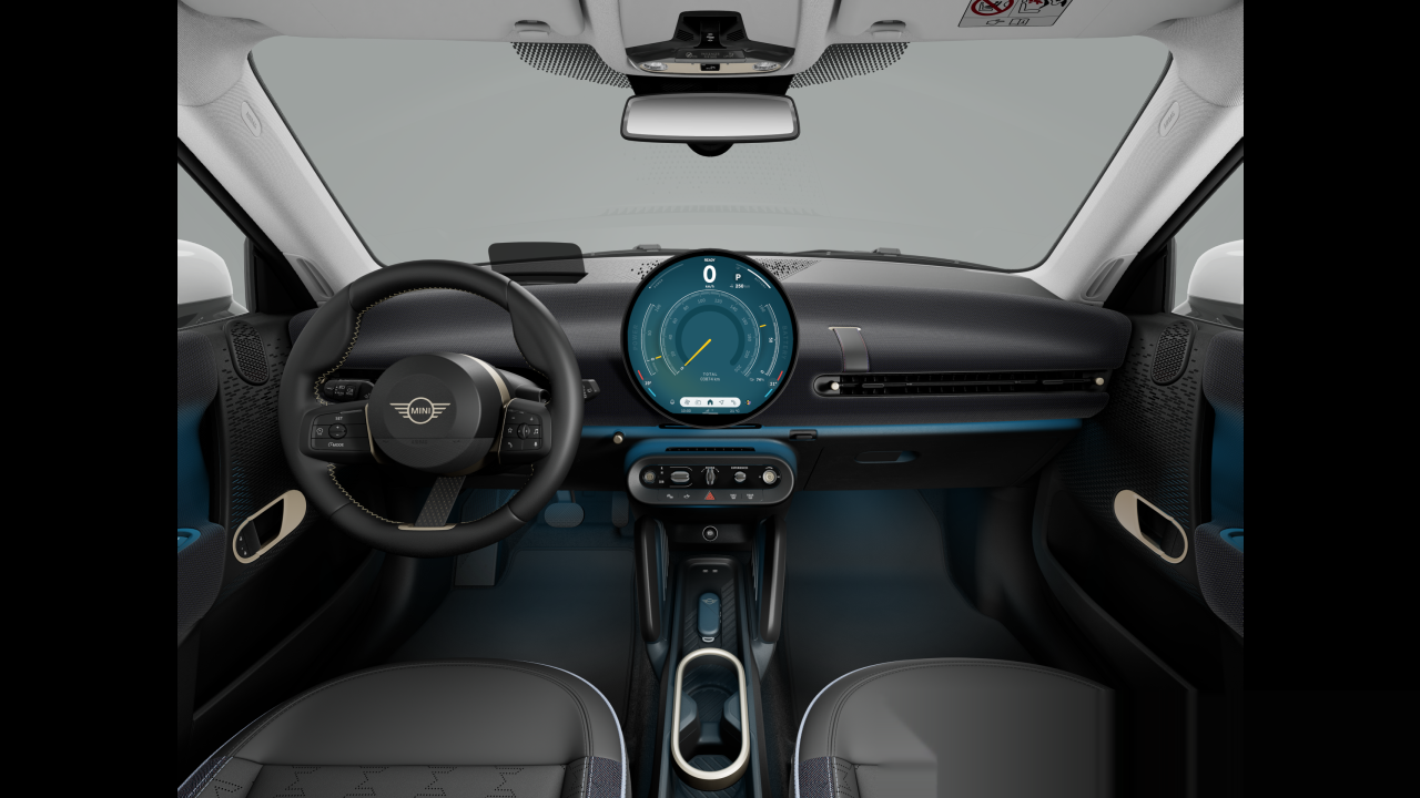 Interior of BMW MINI Cooper E (J01), VIN WMW12GC080TA42515