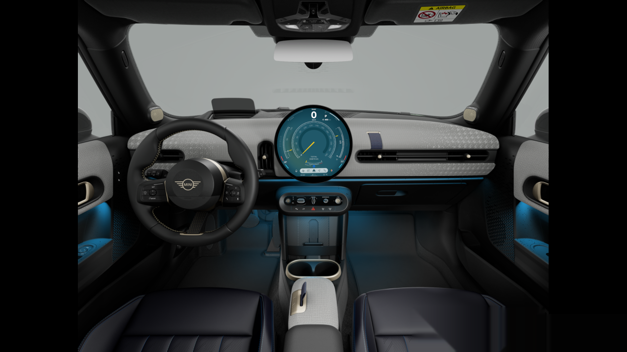 Interior of BMW MINI Cooper C (F66), VIN WMW12GD0602W71000